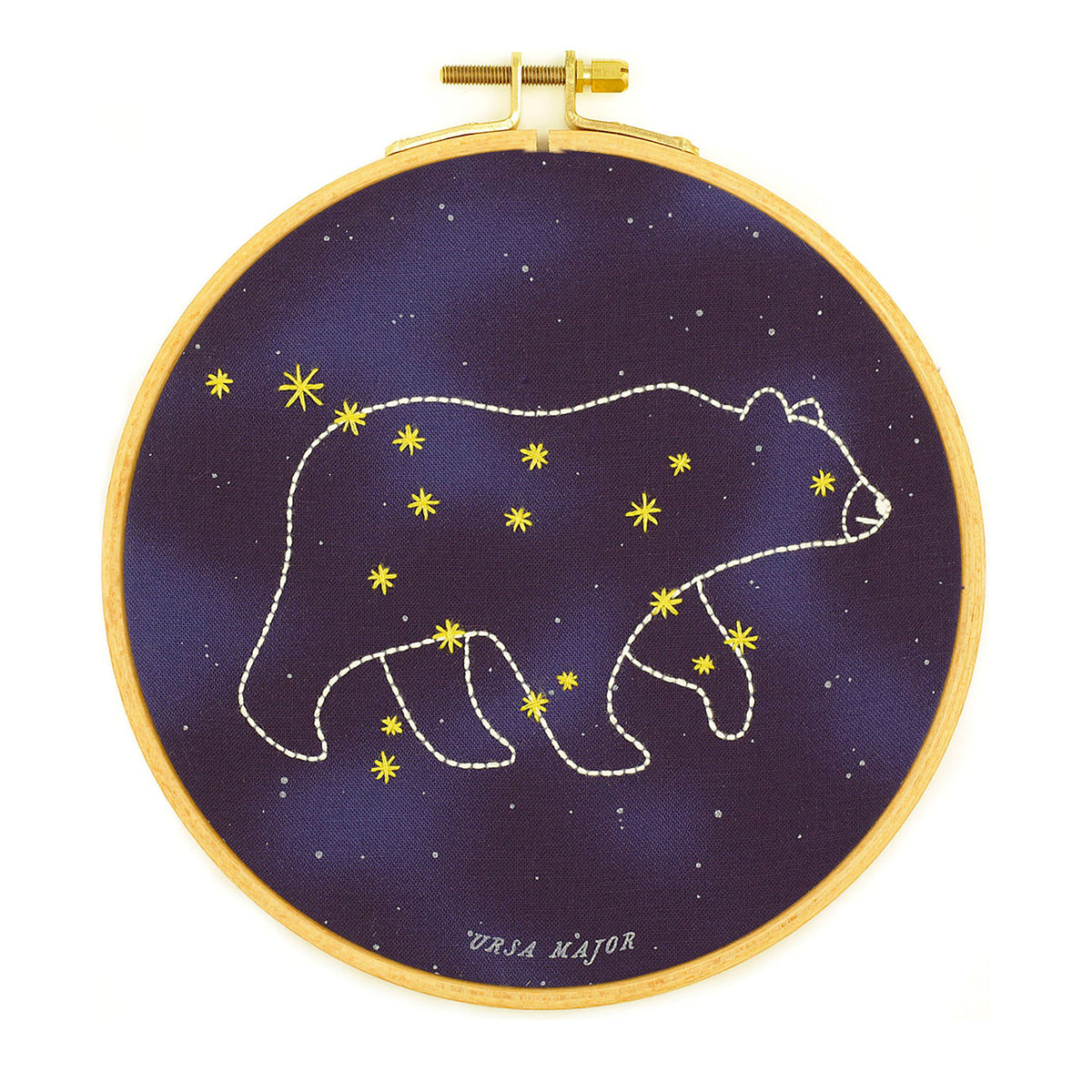 Kit de broderie Hoop de Kiriki Press modèle Ursa Major (6")
