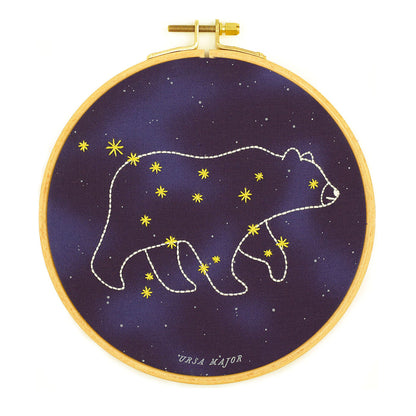 Kit de broderie Hoop de Kiriki Press modèle Ursa Major (6")