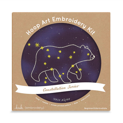 Kit de broderie Hoop de Kiriki Press modèle Ursa Major (6")