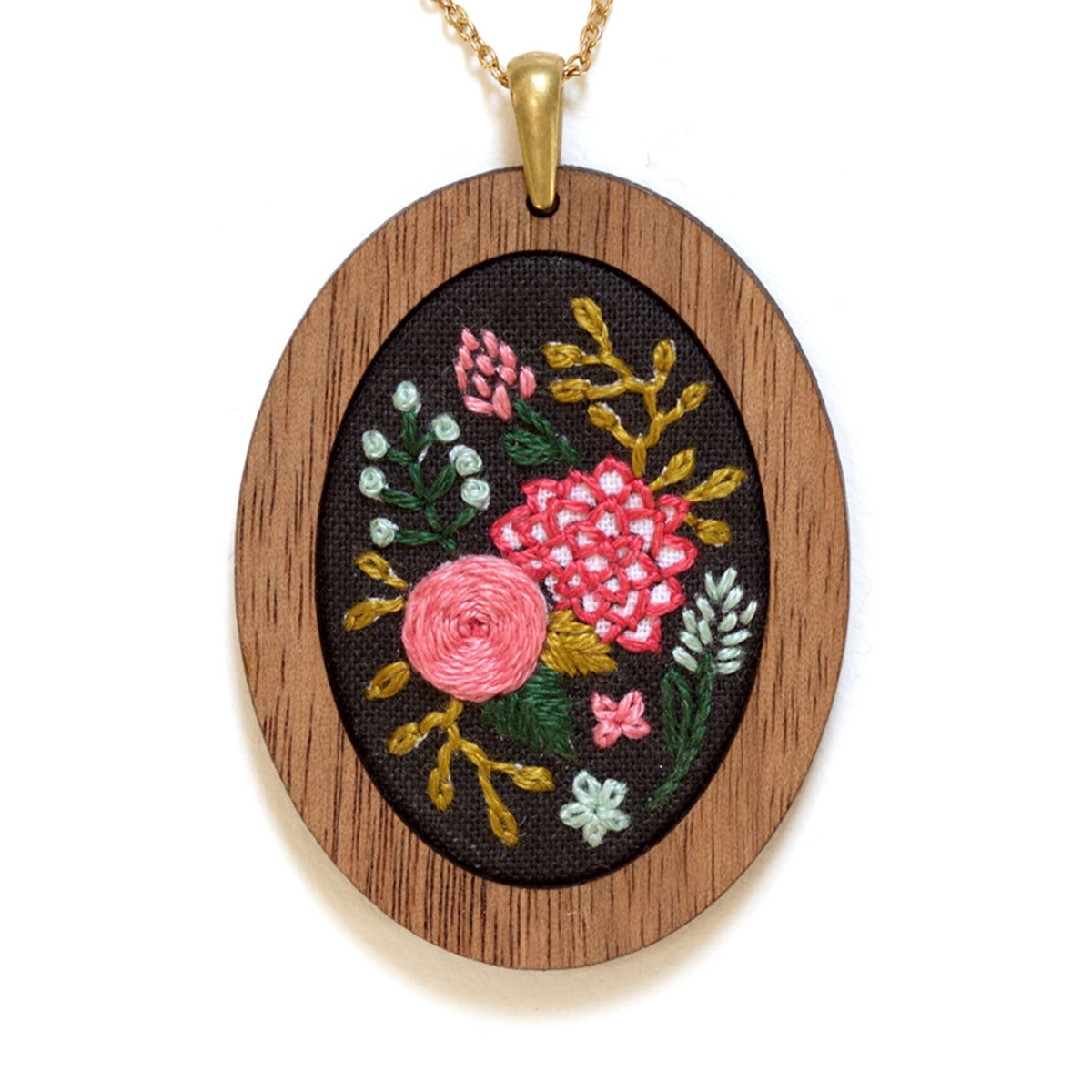 Kit de broderie Pendant de Kiriki Press modèle Wildflowers