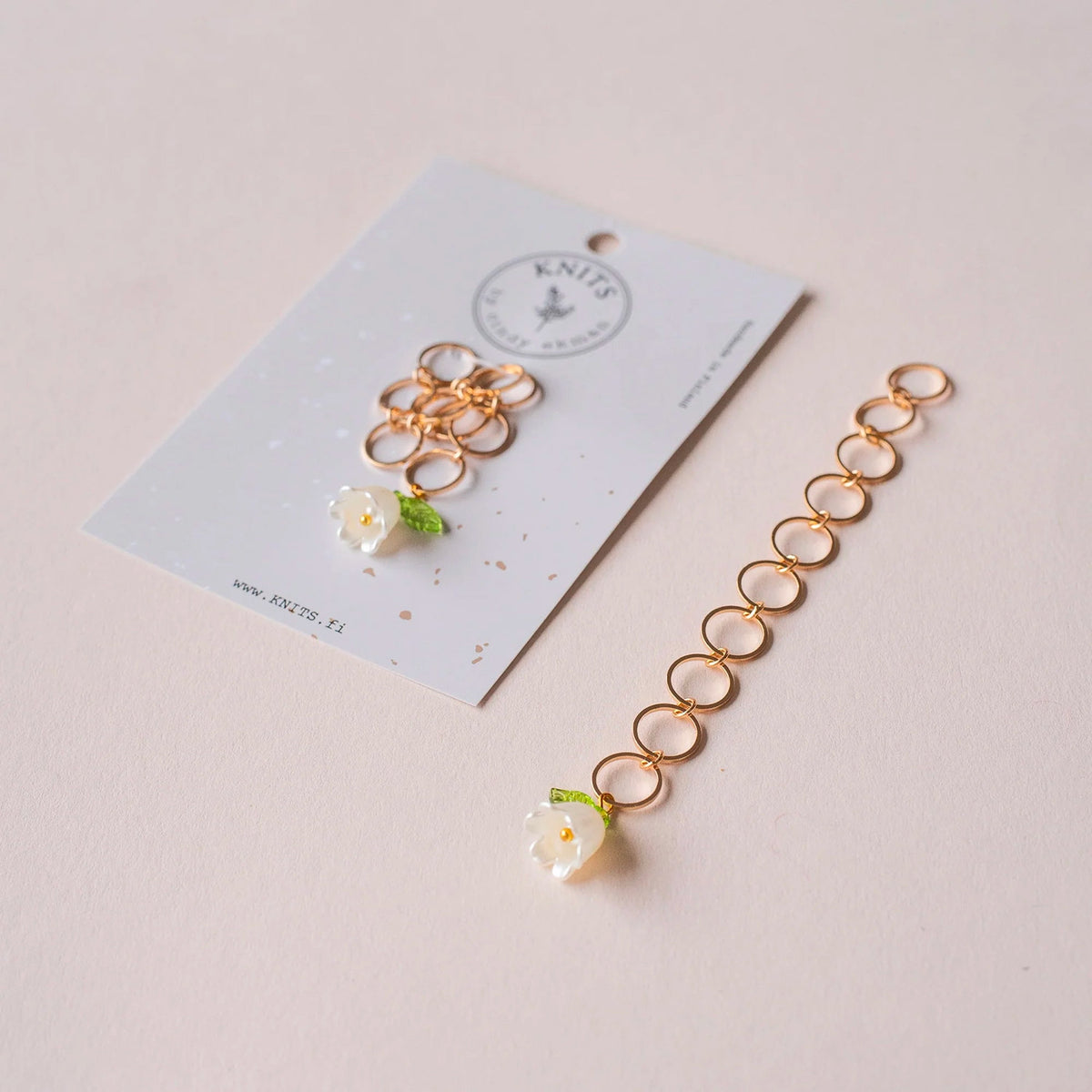 Compte-rangs chaînette Knits by ce, modèle Muguet