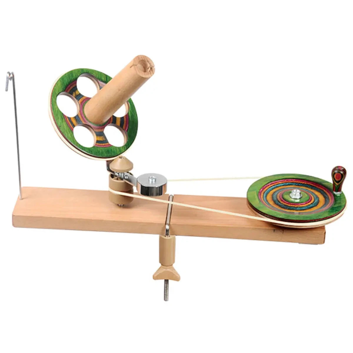 Bobinoir mécanique en bois à fixer sur une table de la marque Knit Pro, coloris Signature