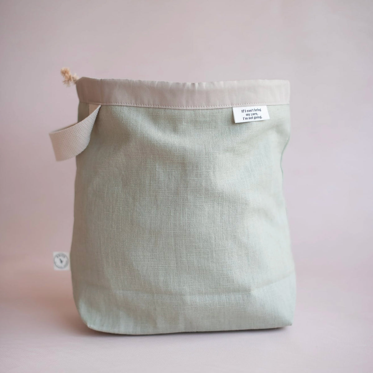 Sac à projet nomade de Knits by ce coloris  Sauge