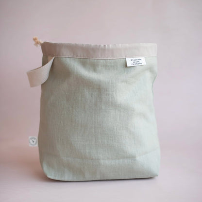 Sac à projet nomade de Knits by ce coloris  Sauge