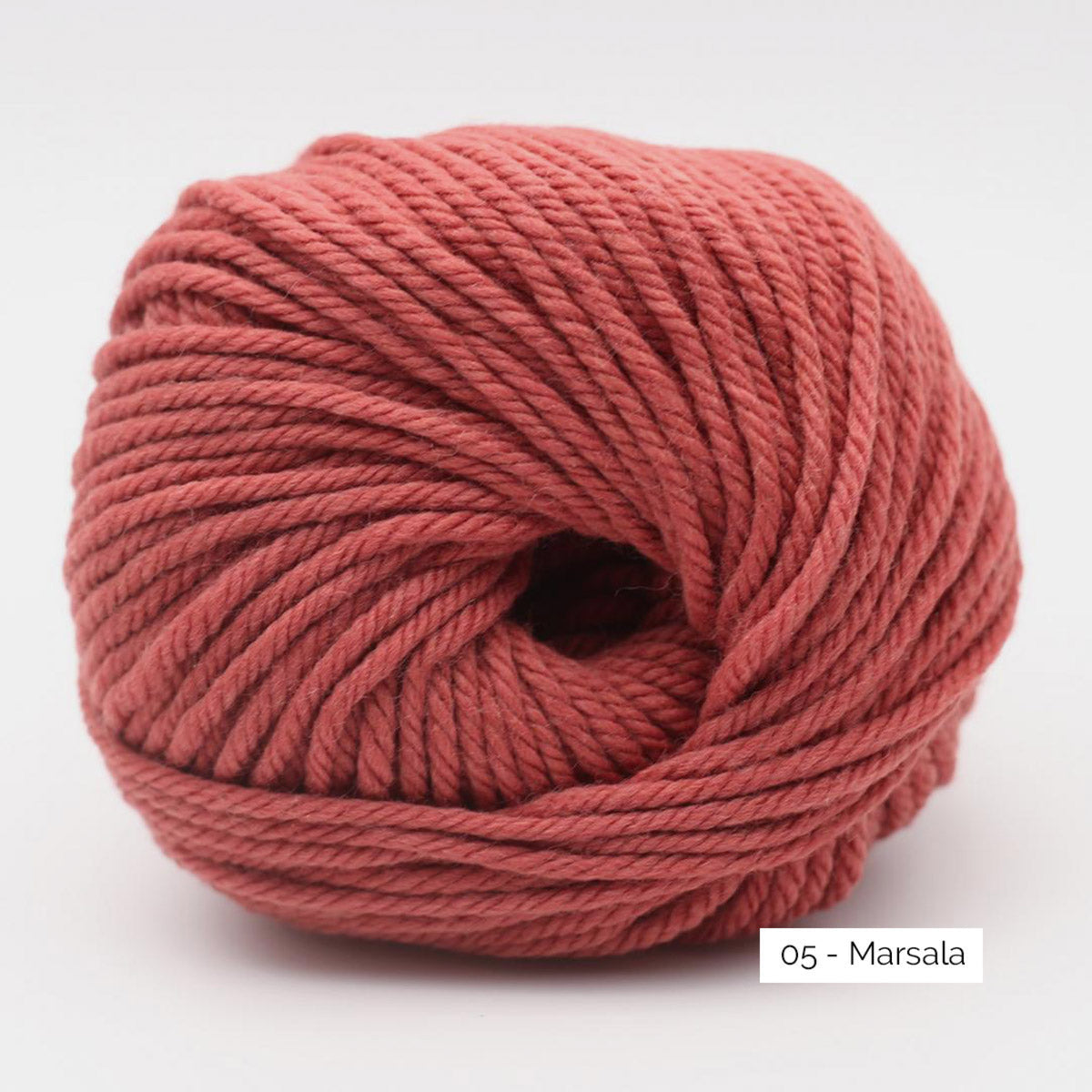 Merry Merino 70 de Kremke Soul Wool coloris 05 Marsala
