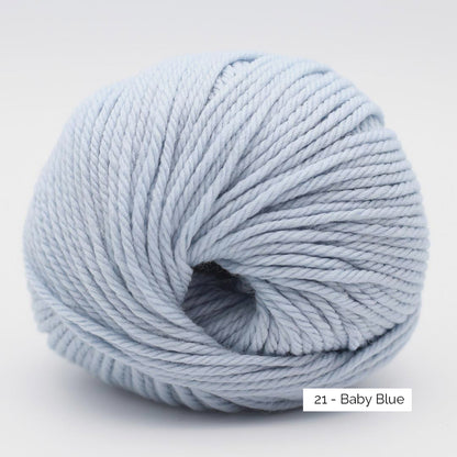 Merry Merino 70 de Kremke Soul Wool coloris 21 Baby Blue