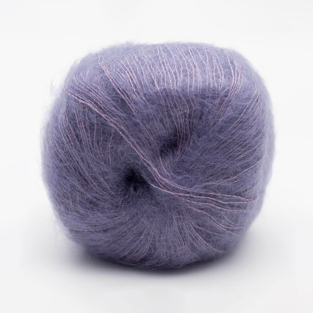 Pelote de Silky Kid de Kremke Soul Wool coloris 06_048 Lilas Grisé