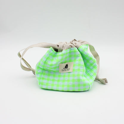 Sac à projet nomade Anne de Kuro Neko coloris Neon Vert