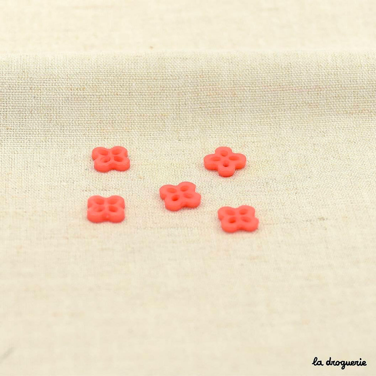 Boutons La Droguerie modèle Trèfle (Melba ; 12mm)