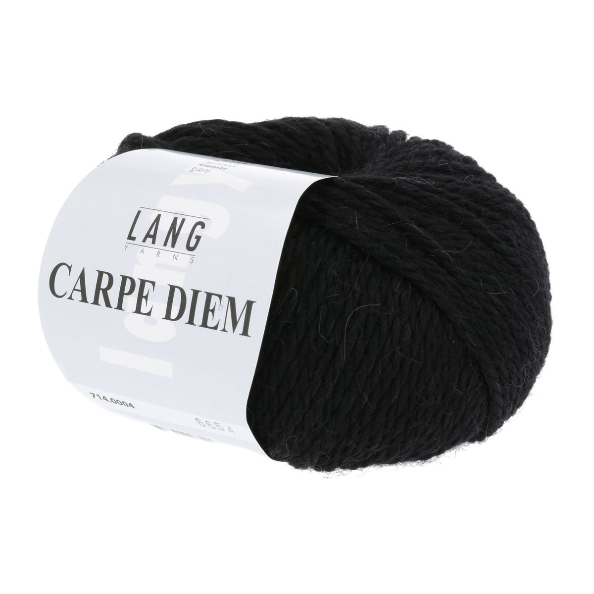 Pelote de Carpe Diem de Lang Yarns coloris 004 Noir