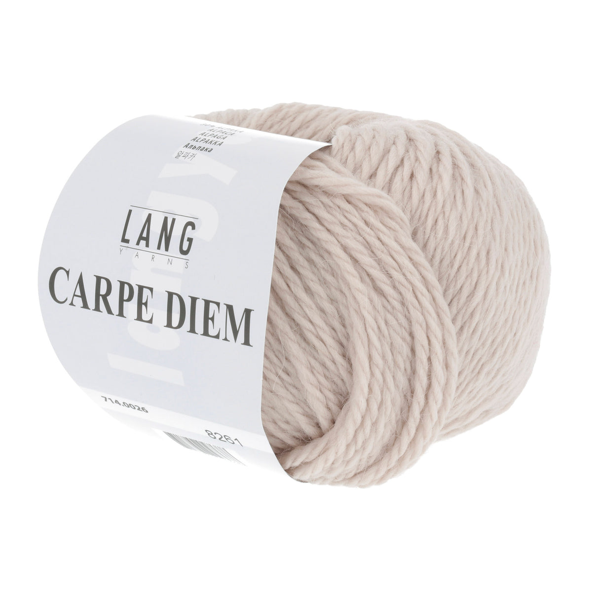 Pelote de Carpe Diem de Lang Yarns coloris 026 Argile