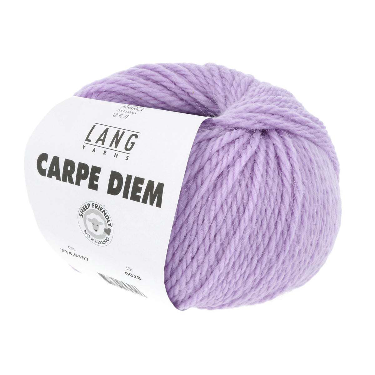 Pelote de Carpe Diem de Lang Yarns coloris 107 Parme