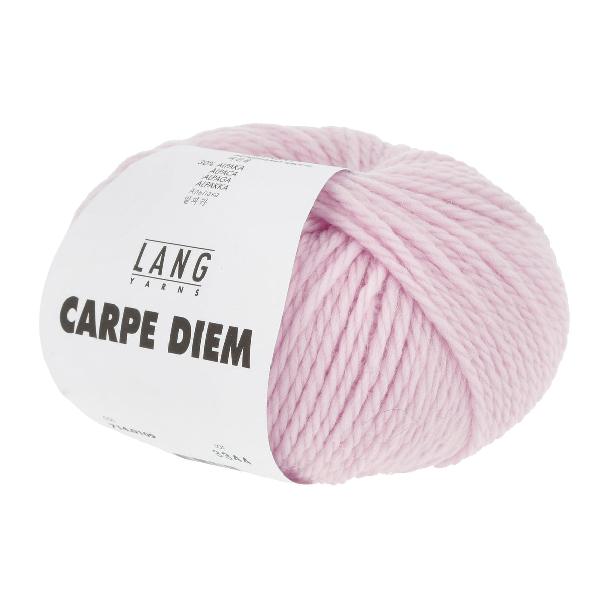 Pelote de Carpe Diem de Lang Yarns coloris 109 Rose Pâle