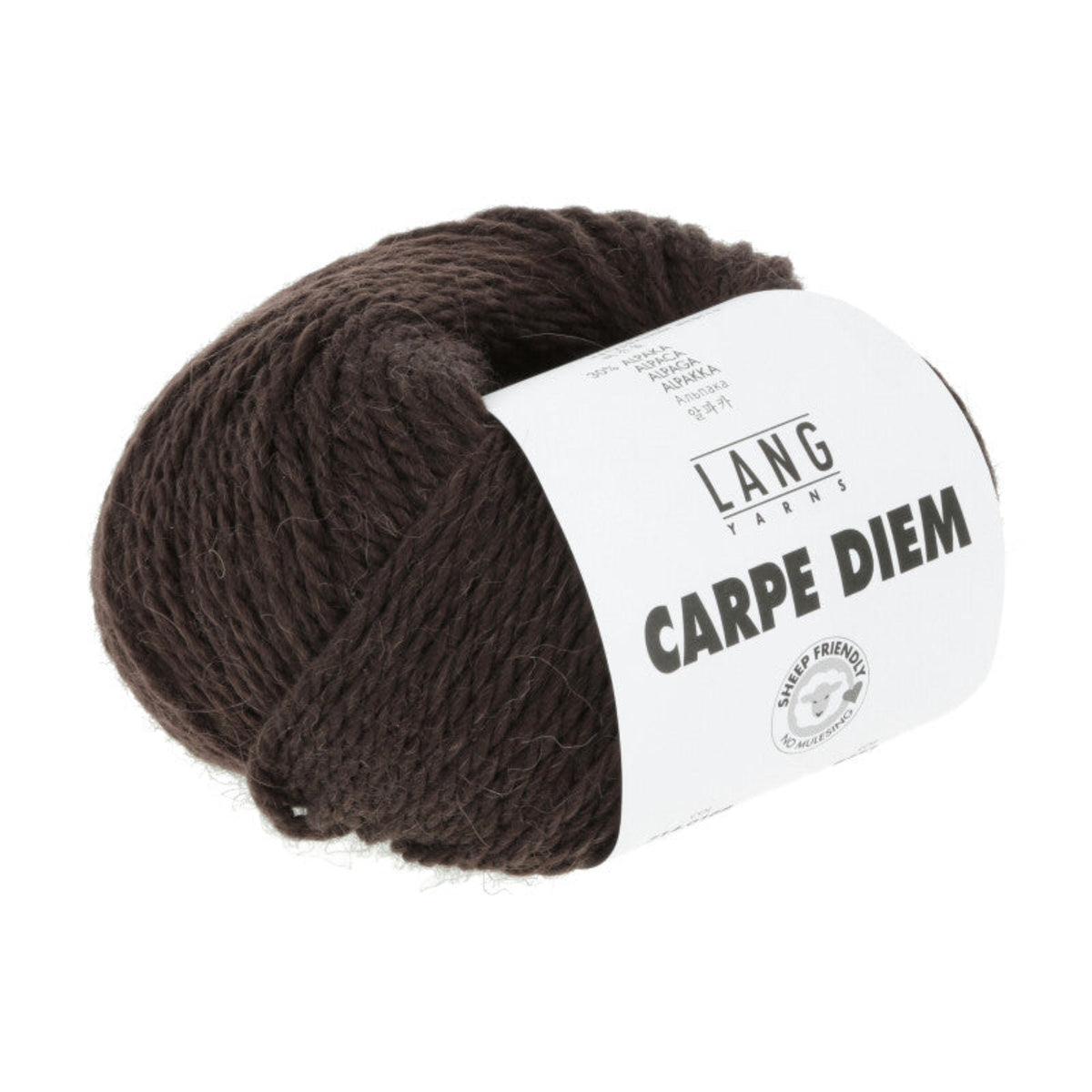 Pelote de Carpe Diem de Lang Yarns coloris 168 Chocolat
