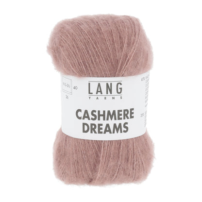 Echeveau de Cashmere Dreams de Lang Yarns, coloris 0019 Rose Poudré