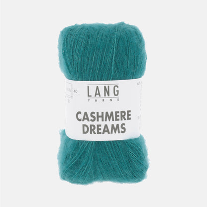 Echeveau de Cashmere Dreams de Lang Yarns, coloris 0074 Bleu Vert