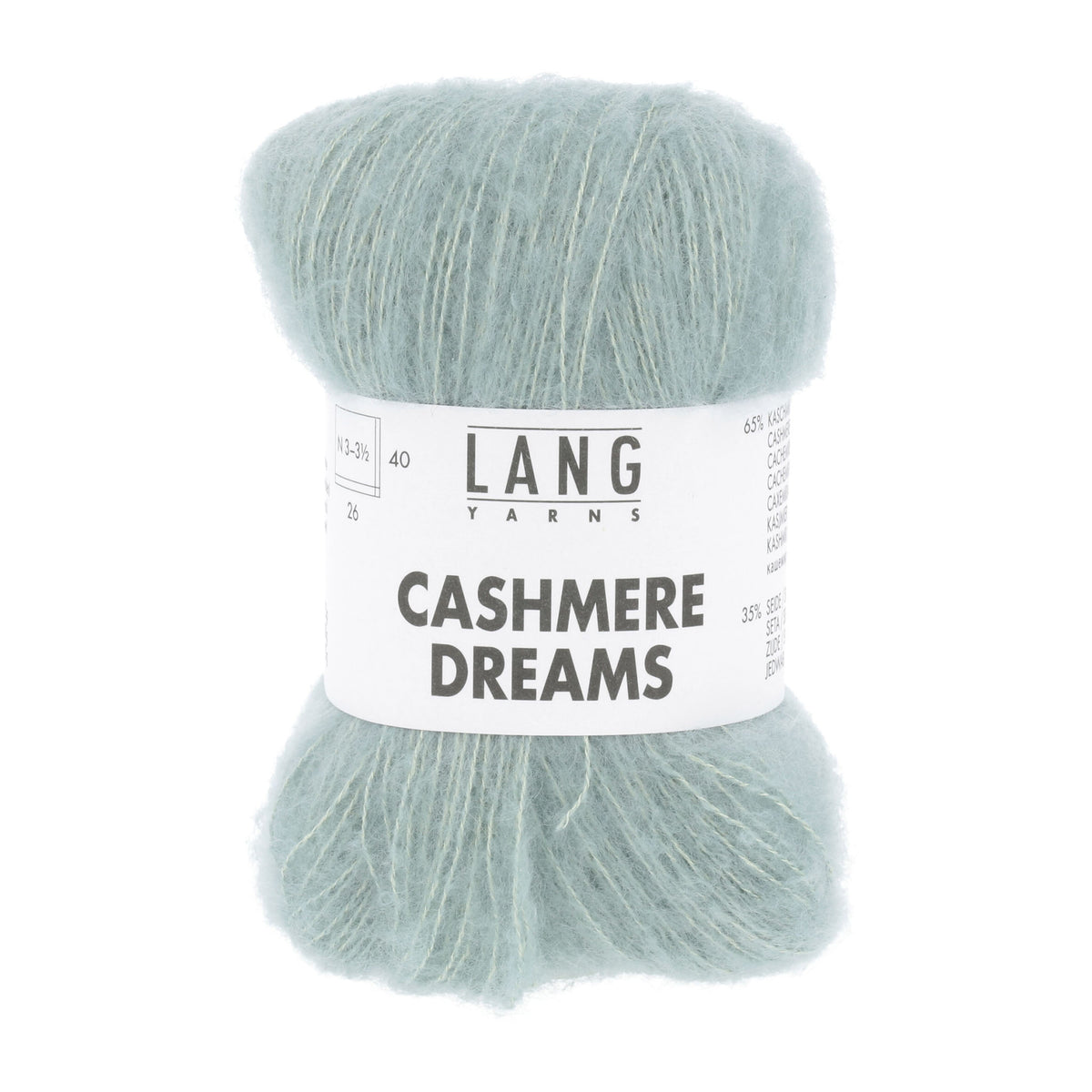 Echeveau de Cashmere Dreams de Lang Yarns, coloris 0091 Aigue Marine