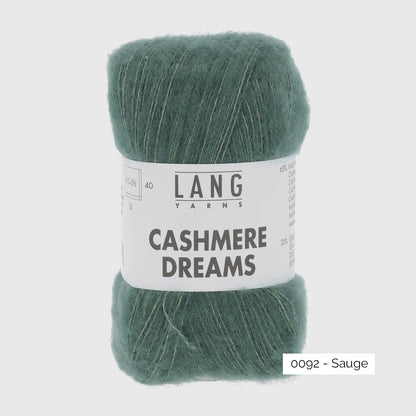 Echeveau de Cashmere Dreams de Lang Yarns, coloris 0092 Sauge