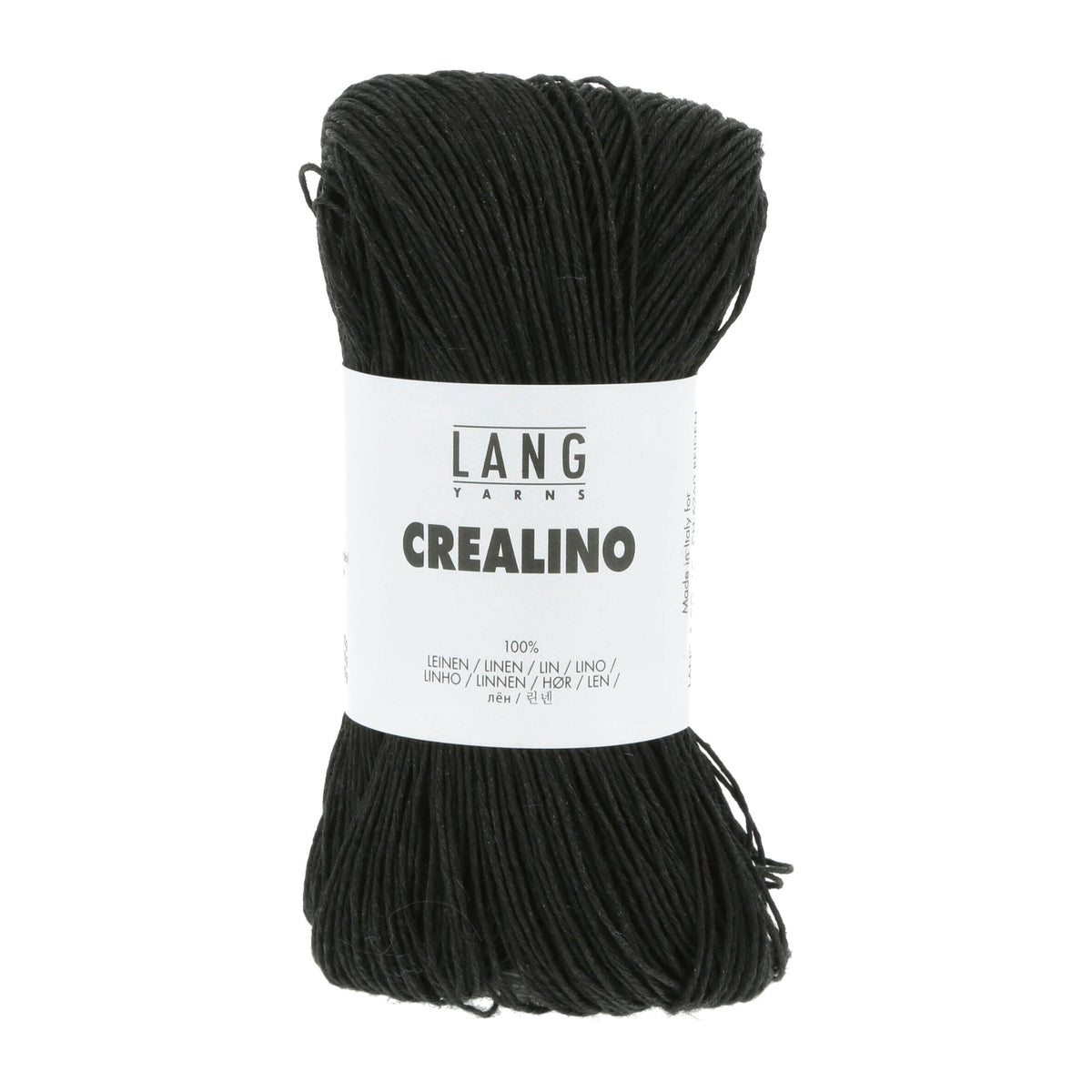 Pelote de Crealino de Lang Yarns coloris 004 Noir