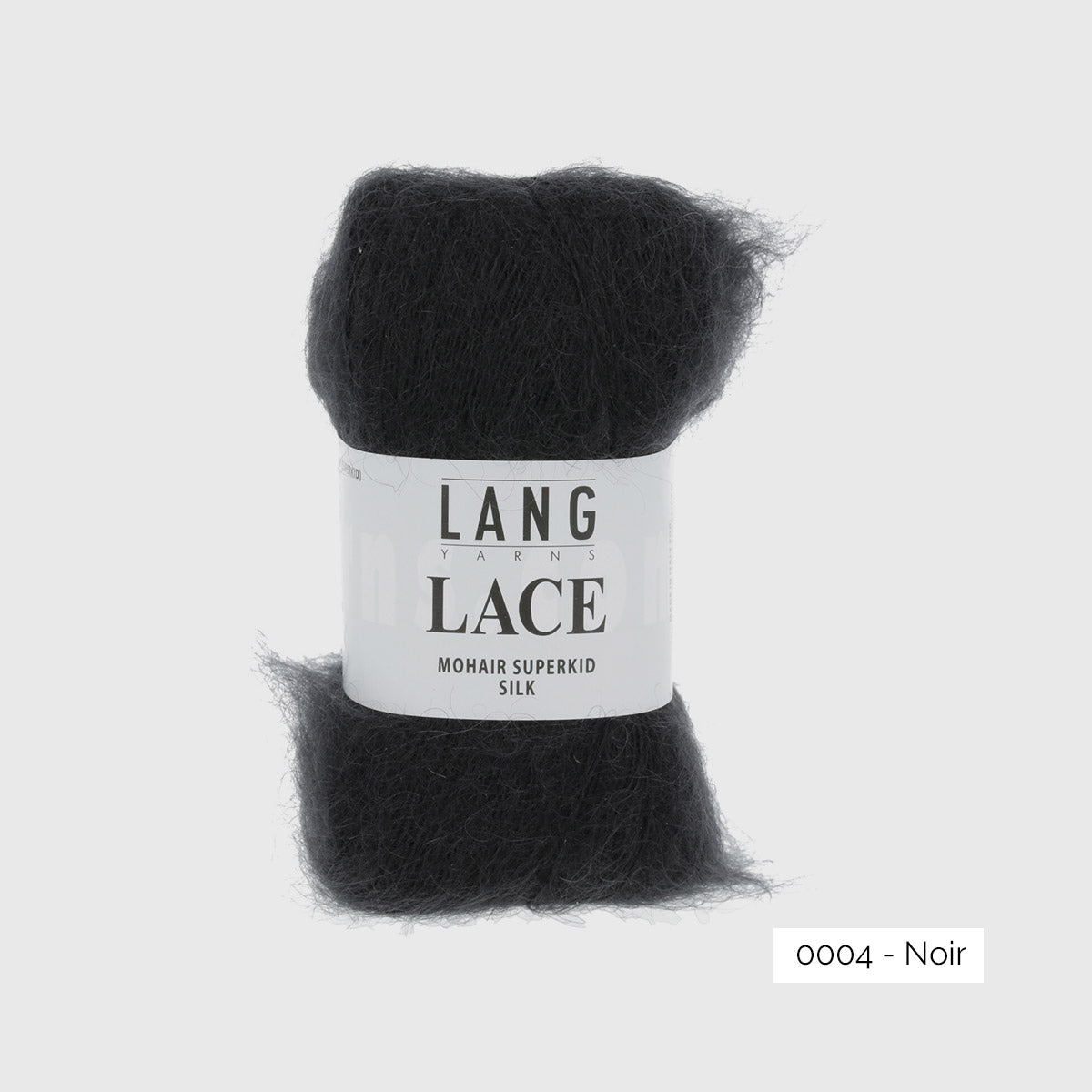 Mohair Lace de Lang Yarns, coloris 0004 Noir