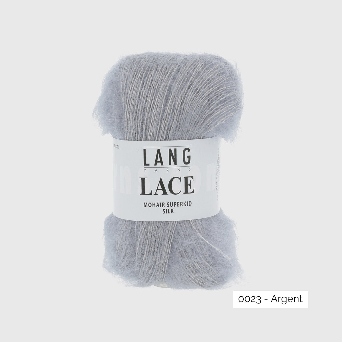 Mohair Lace de Lang Yarns, coloris 0023 Argent
