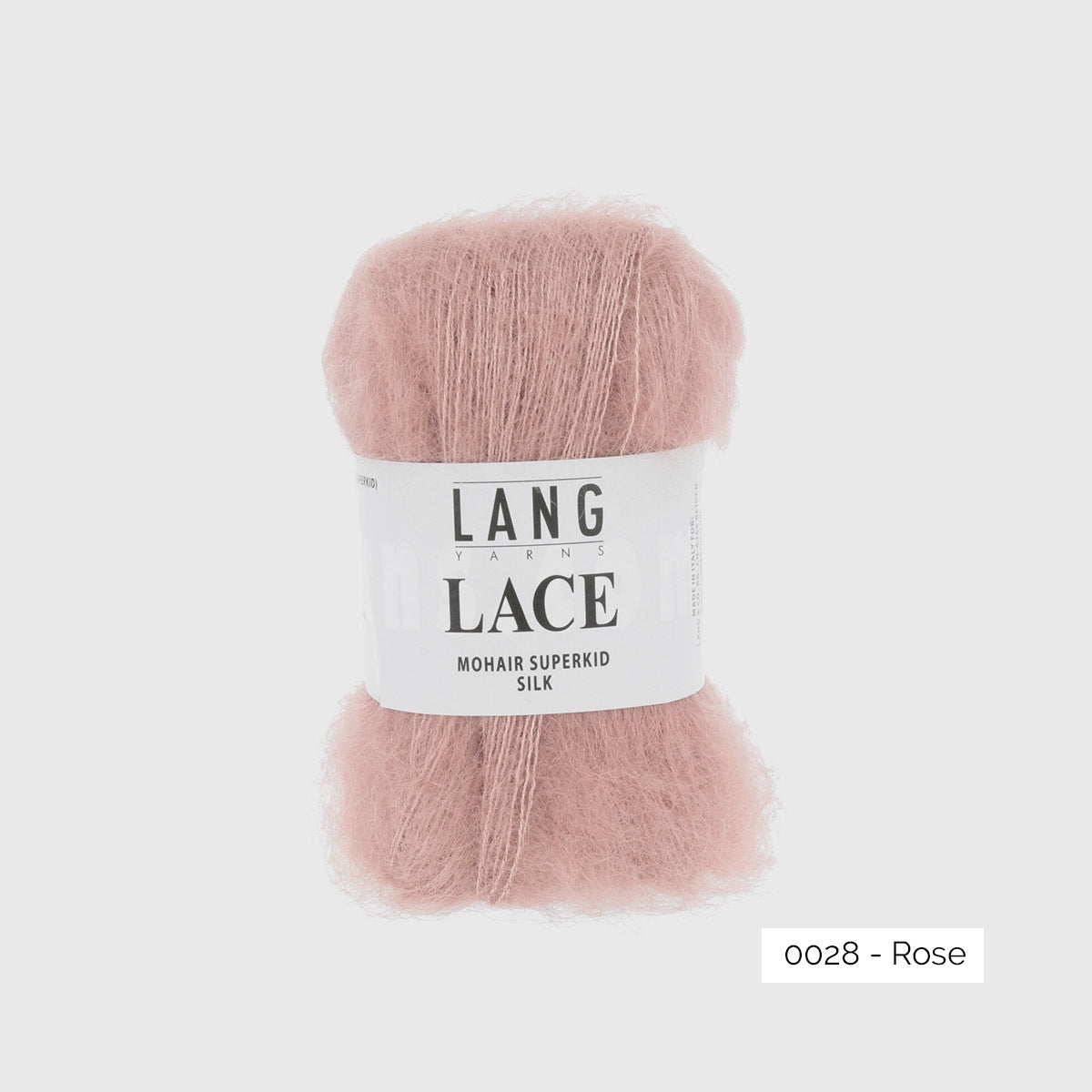 Mohair Lace de Lang Yarns, coloris 0028 Rose