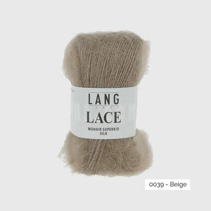 Mohair Lace de Lang Yarns, coloris 0039 Beige
