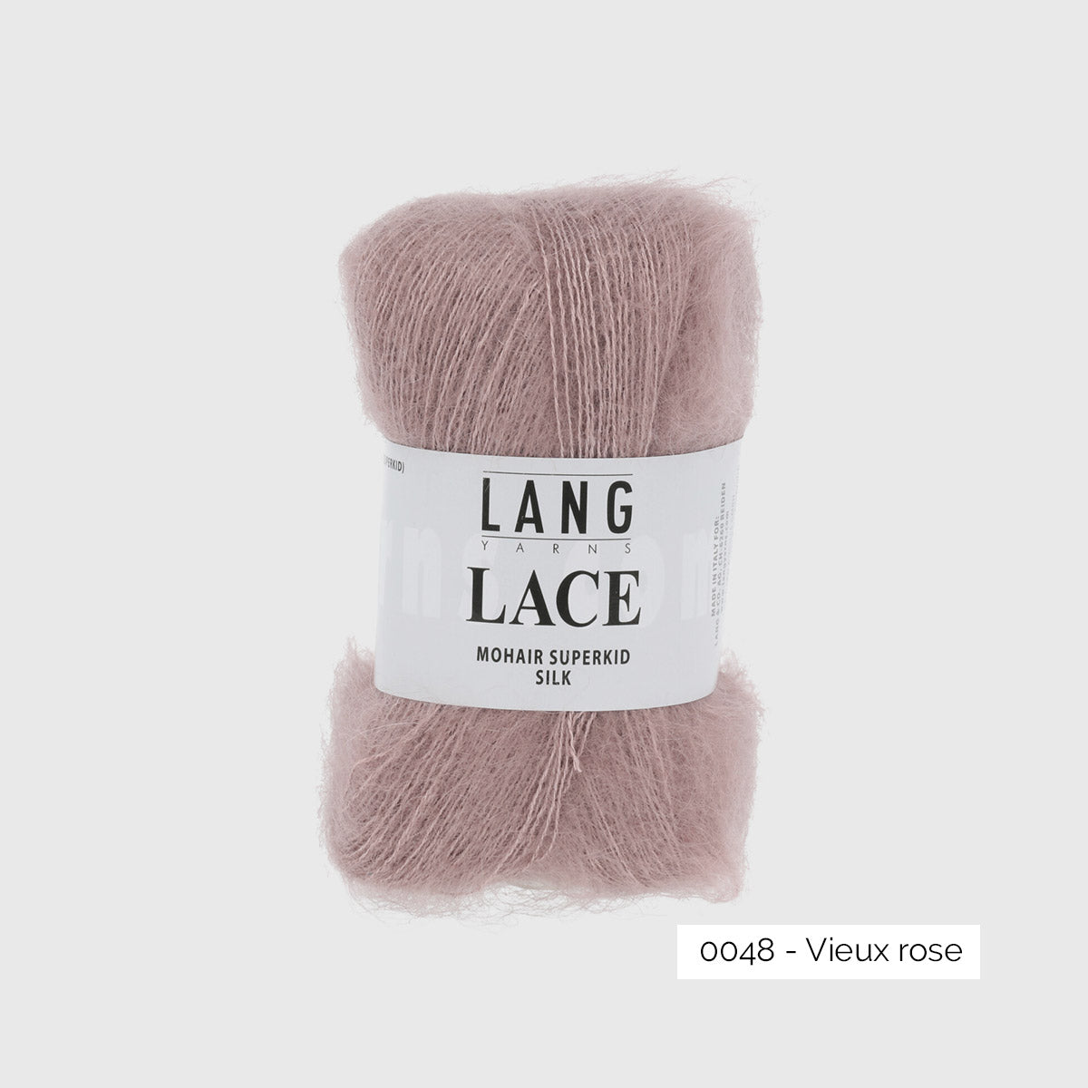 Mohair Lace de Lang Yarns, coloris Vieux Rose