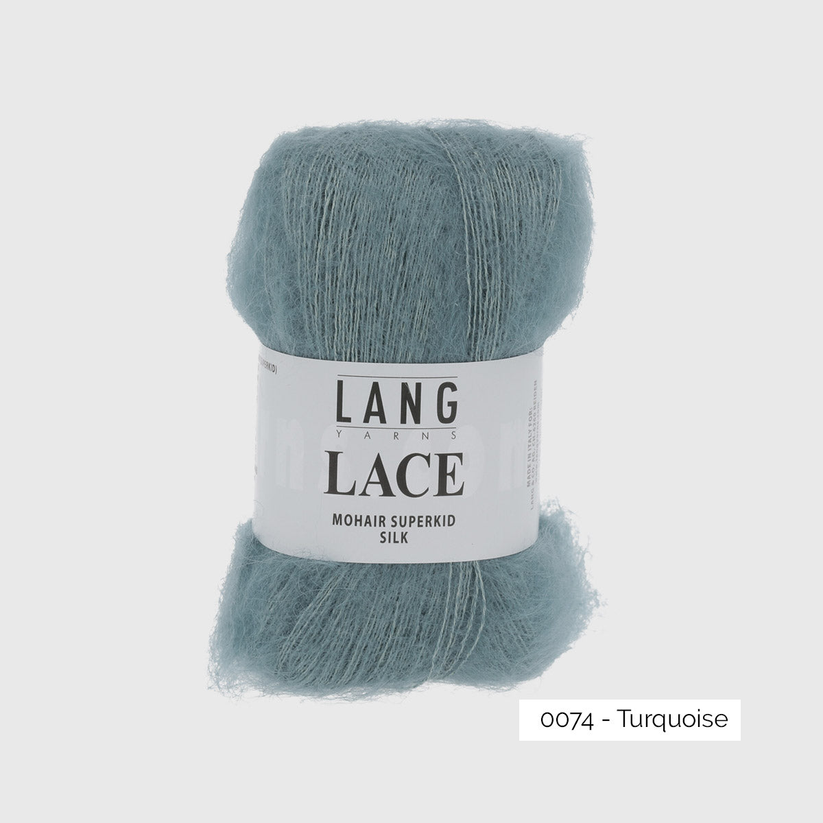 Mohair Lace de Lang Yarns, coloris 0074 Turquoise