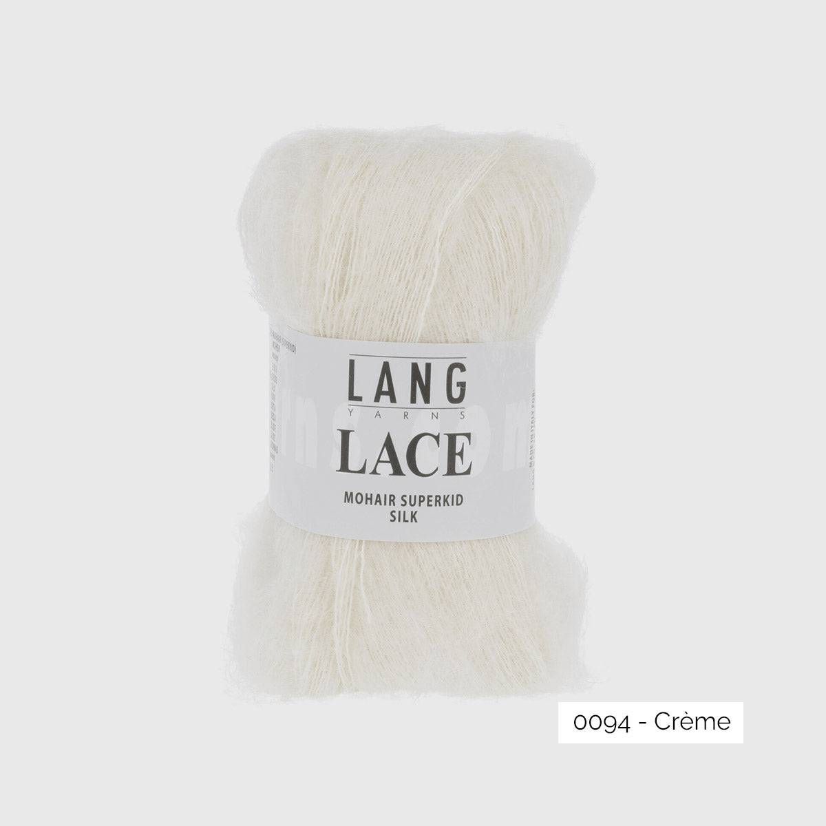 Mohair Lace de Lang Yarns, coloris coloris 0094 Crème