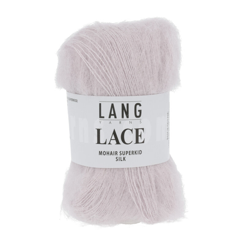 Mohair Lace de Lang Yarns, coloris 009 Parme Clair