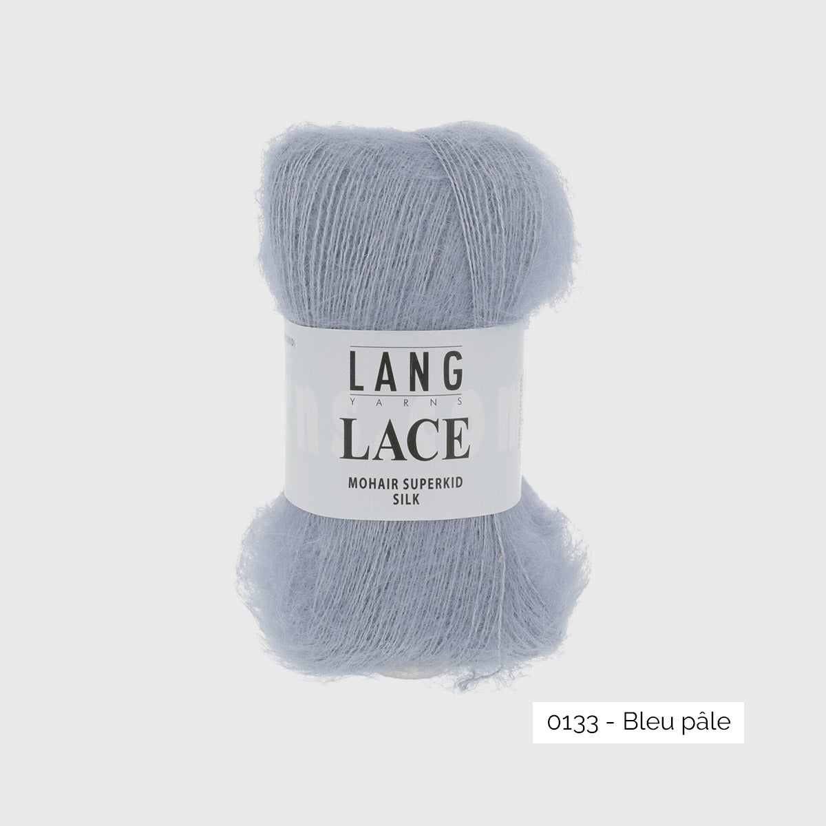 Mohair Lace de Lang Yarns, coloris 0133 Bleu Pâle
