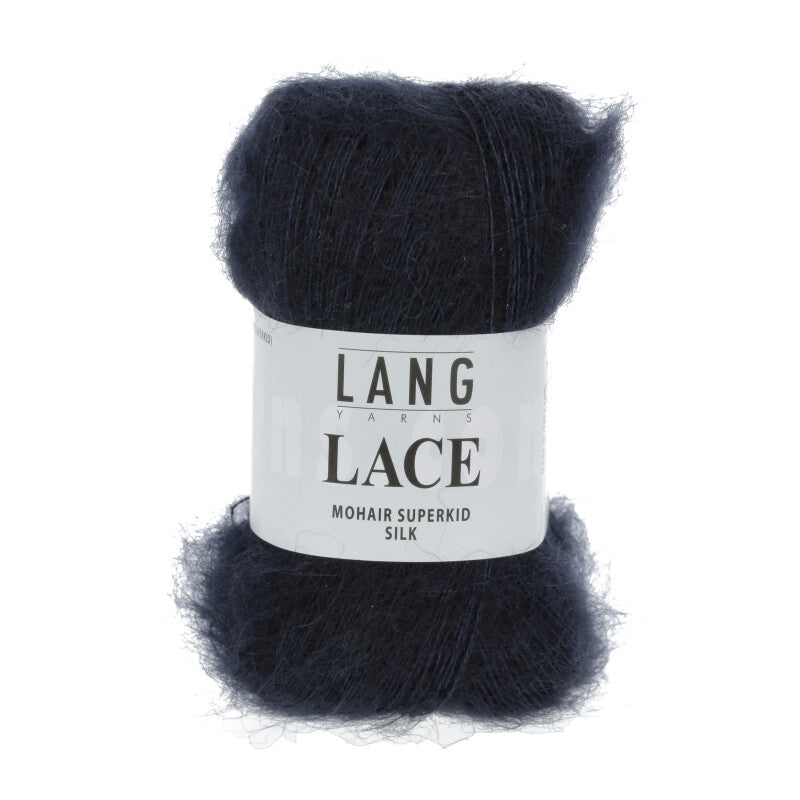 Mohair Silk Lace de Lang Yarns, coloris 025 Marine