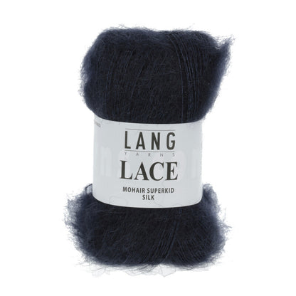 Mohair Silk Lace de Lang Yarns, coloris 025 Marine