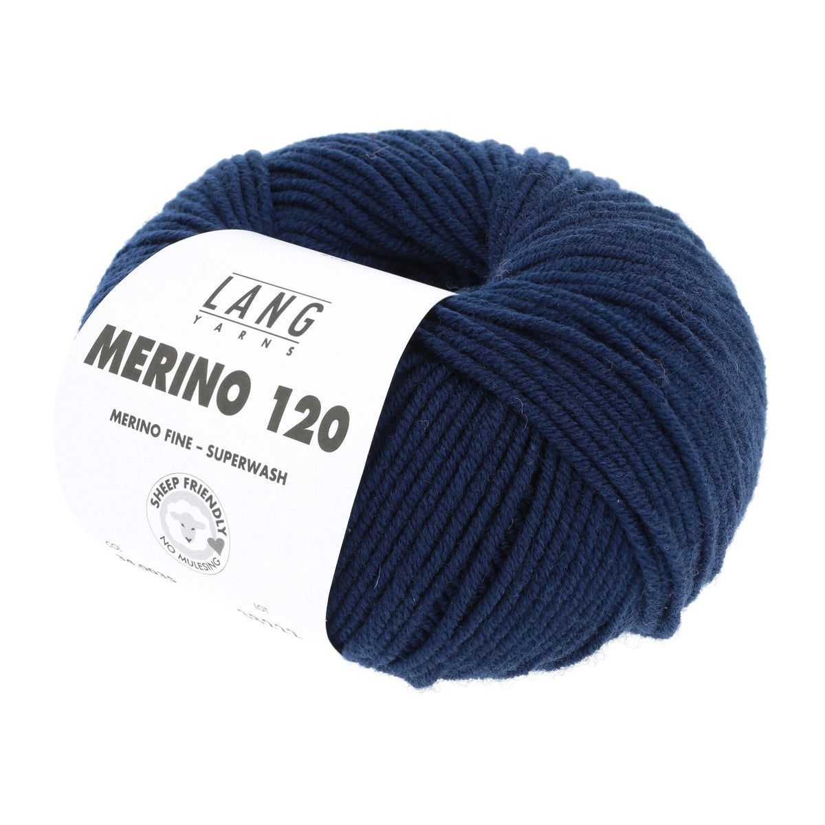 Pelote de Merino 120 de Lang Yarns coloris 035 Nuit
