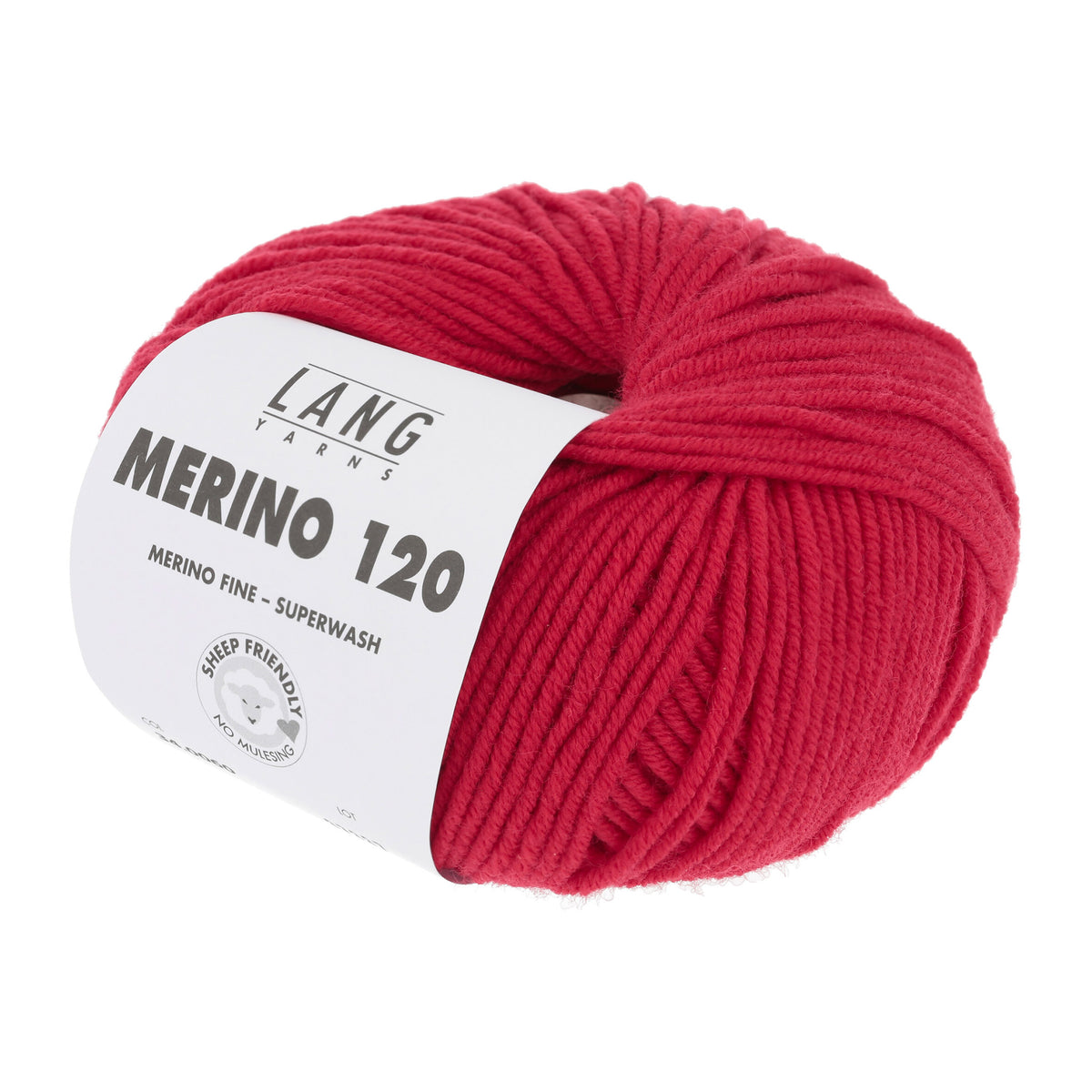 Pelote de Merino 120 de Lang Yarns coloris 060 Cerise