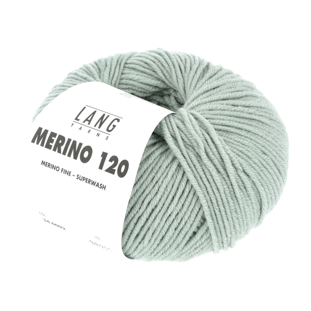 Pelote de Merino 120 de Lang Yarns coloris 092 Sauge
