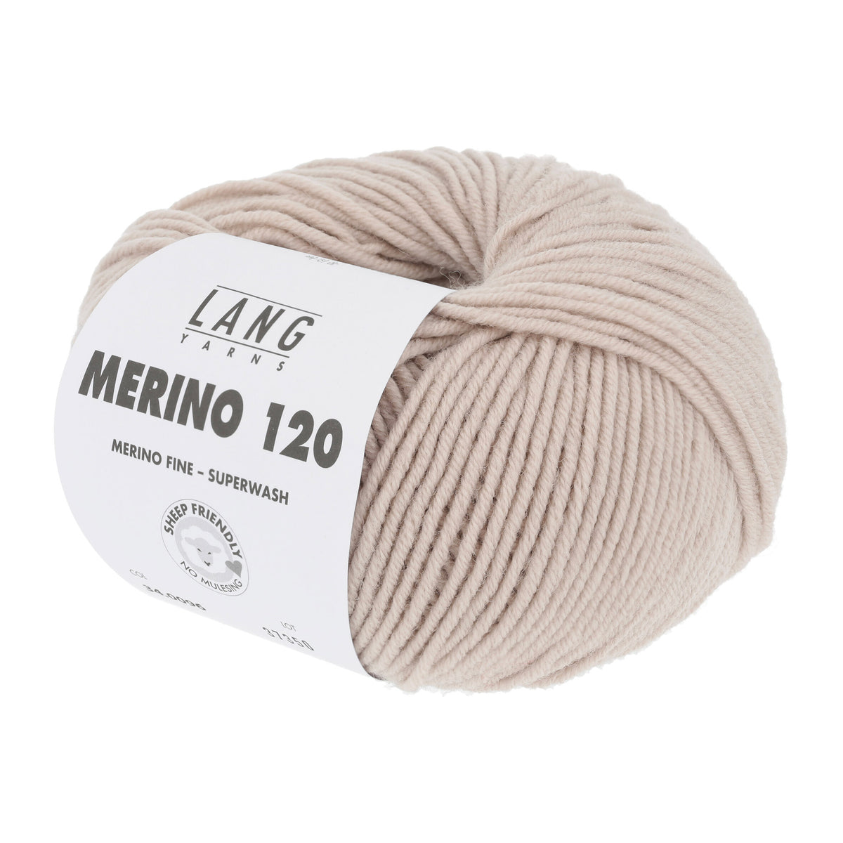 Pelote de Merino 120 de Lang Yarns coloris 096 Argile