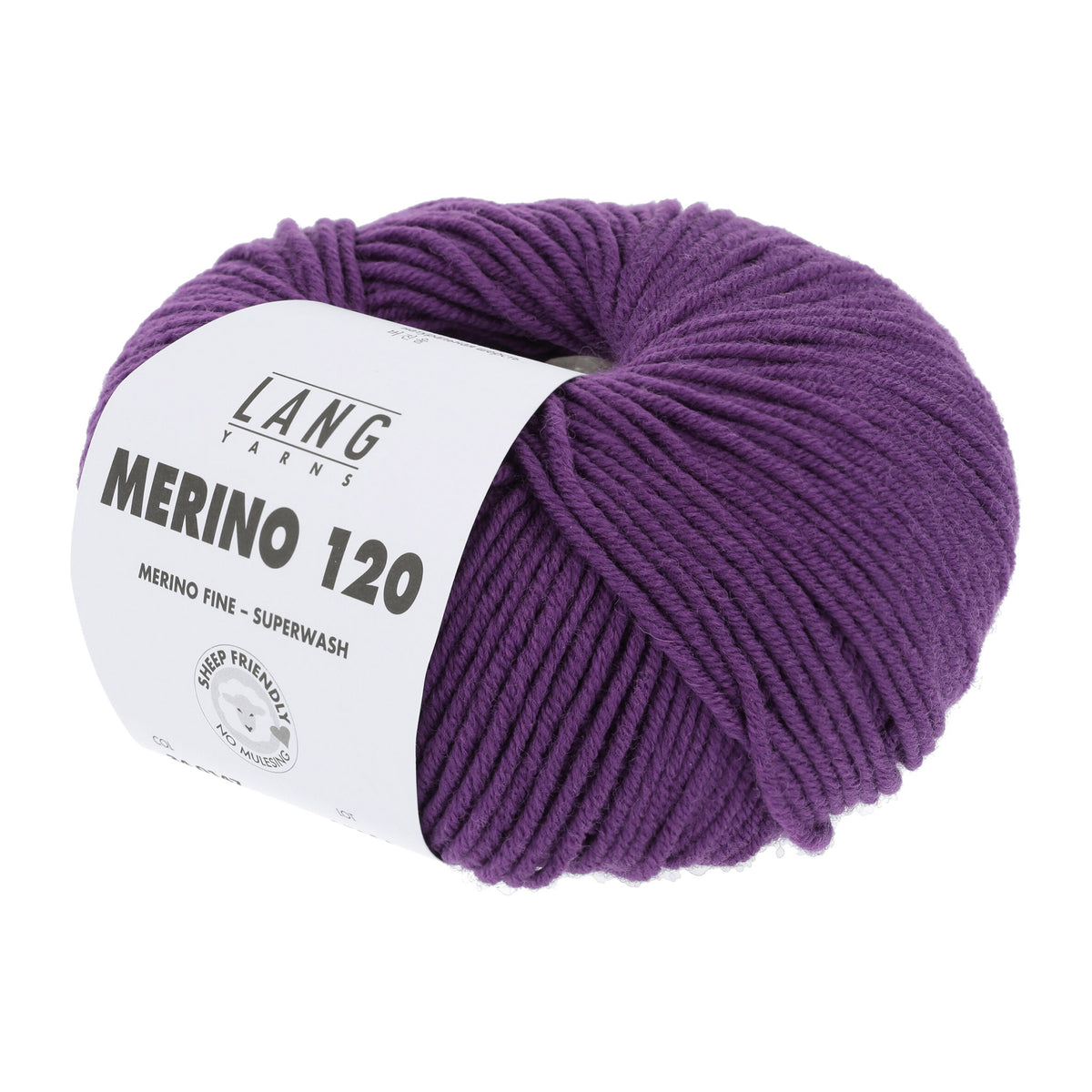 Pelote de Merino 120 de Lang Yarns coloris 147 Violet