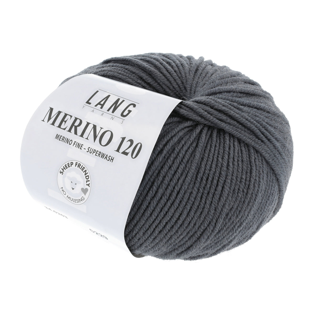 Pelote de Merino 120 de Lang Yarns coloris 203 Anthracite