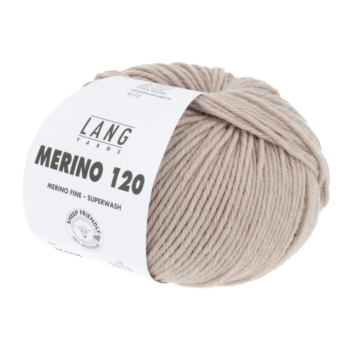 Pelote de Merino 120 de Lang Yarns coloris 226 Greige