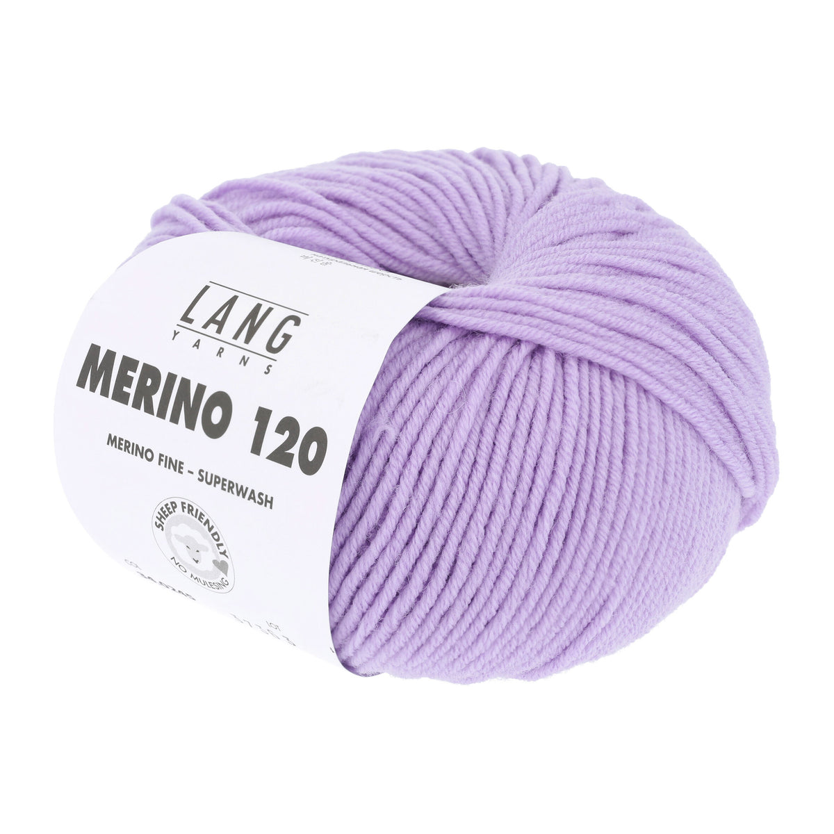 Pelote de Merino 120 de Lang Yarns coloris 245 Parme