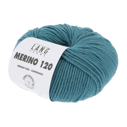 Pelote de Merino 120 de Lang Yarns coloris 274 Pétrole Grisé