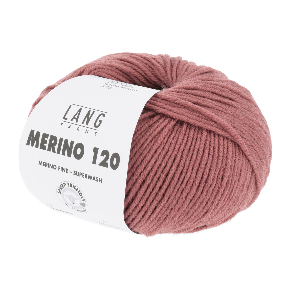 Pelote de Merino 120 de Lang Yarns coloris 287 Cuivré