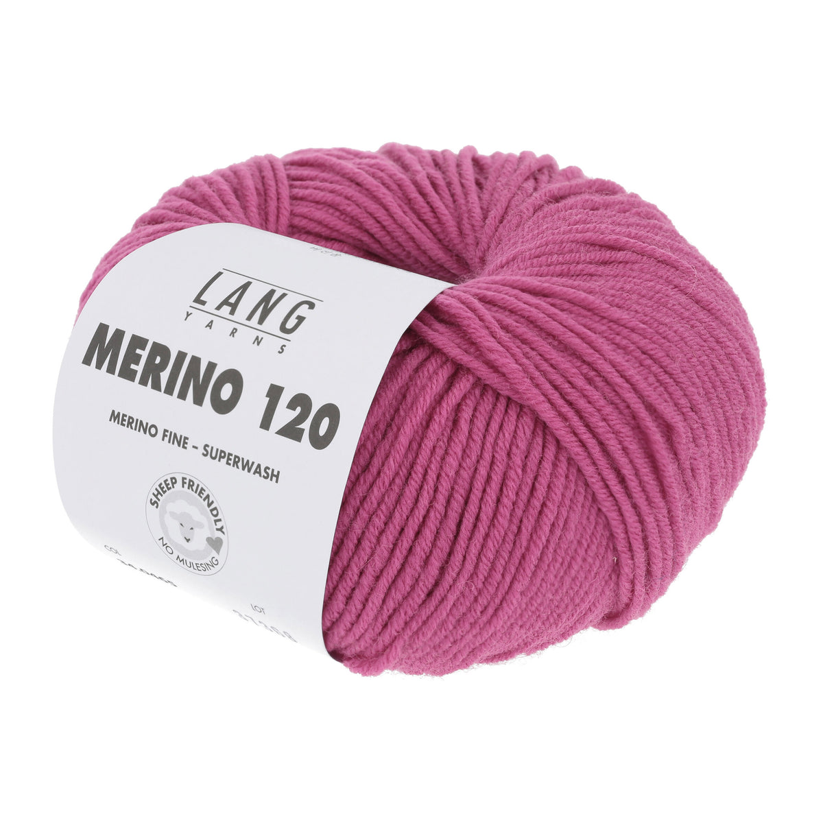 Pelote de Merino 120 de Lang Yarns coloris 465 Hortensia