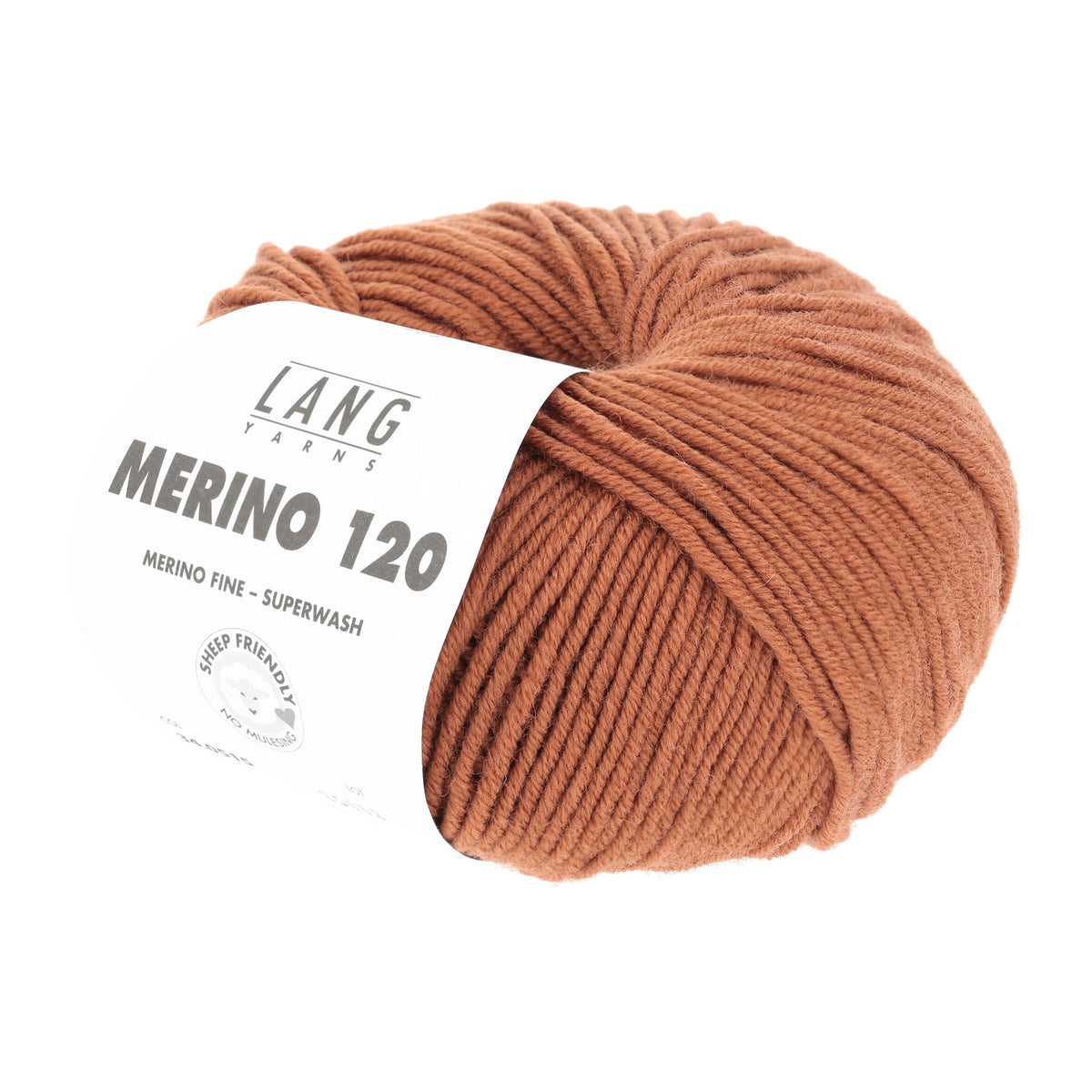 Pelote de Merino 120 de Lang Yarns coloris 515 Caramel