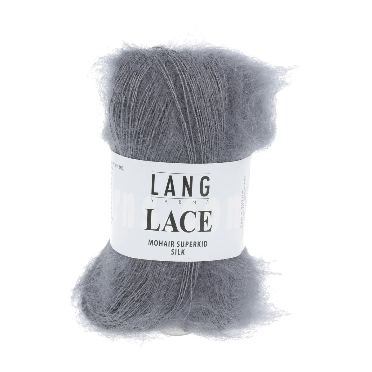 Mohair Lace de Lang Yarns, coloris 0034 Bleu Grisé