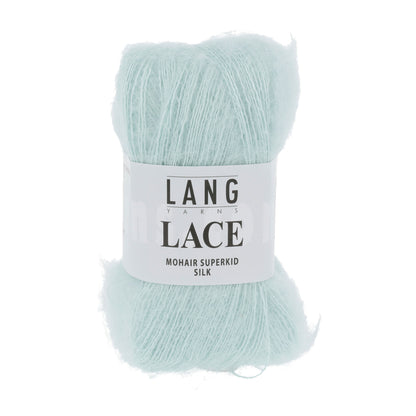 Mohair Lace de Lang Yarns, coloris 058 Menthe Glaciale