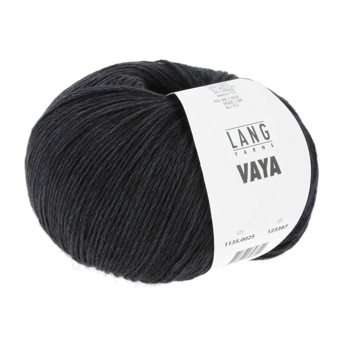 Pelote de Vaya de Lang Yarns coloris 025 Graphite