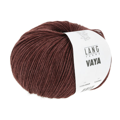 Pelote de Vaya de Lang Yarns coloris 068 Châtaigne